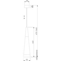 Подвесная люстра Elektrostandard DLR038 7+1W 4200K (золотистый)