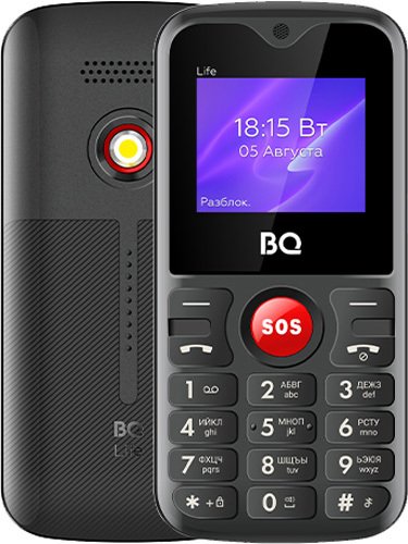 

Телефон BQ BQ-1853 Life (черный/красный)
