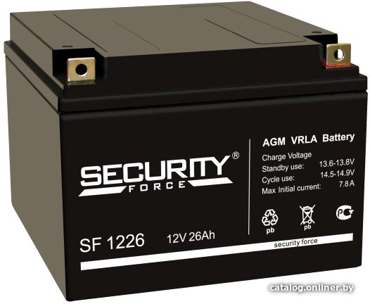 Аккумулятор для ИБП Security Force SF 1226 (12В/26 А·ч)