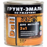 Грунт-эмаль Dali Молотковая по ржавчине 3 в 1 0.75 л (шоколадный)