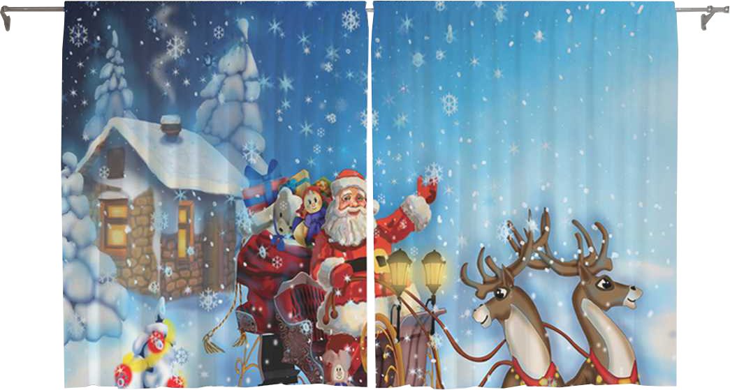 JoyArty Санта везет подарки p_19396 (145x180)