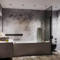 Стеклянная шторка для ванны Roxen Brimen 52010-80B 80х140 в Бресте