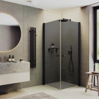 Душевой уголок MaybahGlass MGY-1296-6 (графитовое стекло/черный)