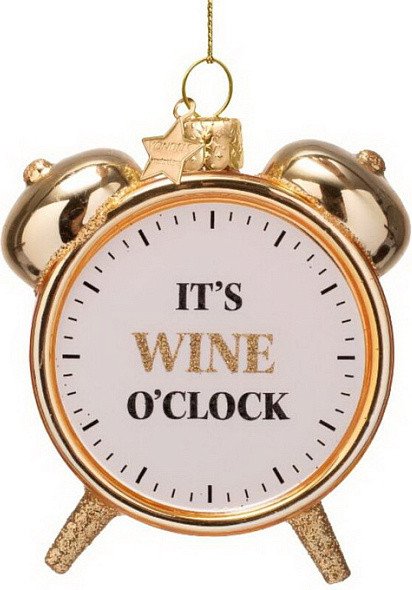 

Елочная игрушка Vondels Будильник. It's wine o'clock 2250101090013
