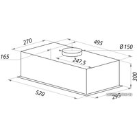 Кухонная вытяжка MAUNFELD Crosby Flat 52 (нержавеющая сталь)