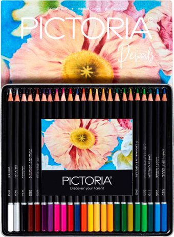 Набор цветных карандашей Pictoria Botanica CPS24B (24 шт)