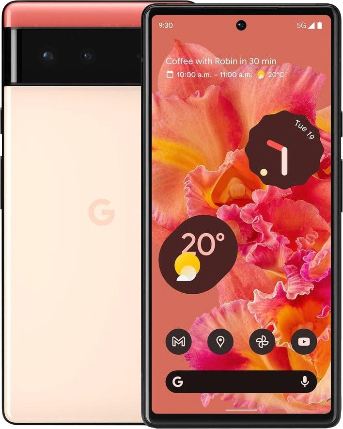 

Телефон Google Pixel 6 8GB/128GB (коралловый)