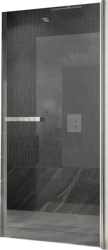 Душевая дверь MaybahGlass 90x198 MGD-461-5 (графитовое стекло/хром матовый)