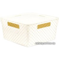 Коробка для хранения Violet Береста V6811126 (слоновая кость)