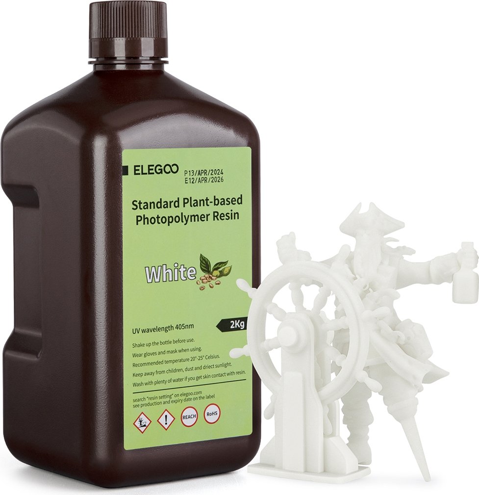 Фотополимер Elegoo PlantBased 2кг (белый)