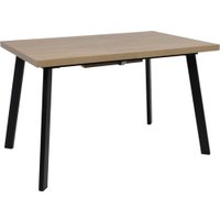 Кухонный стол Listvig Hagen 140 раздвижной, 140-180x85 (дуб вотан/черный)