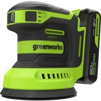 Эксцентриковая шлифмашина Greenworks OS325 3100907CUA (с 1-им АКБ)