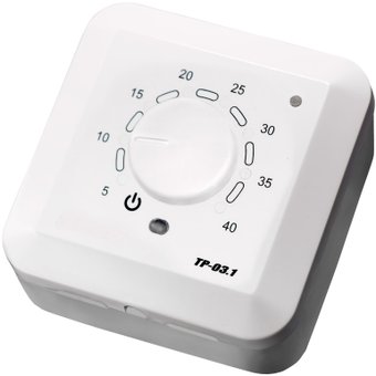Терморегулятор ЭргоЛайт ТР-03.1В накладной (белый)
