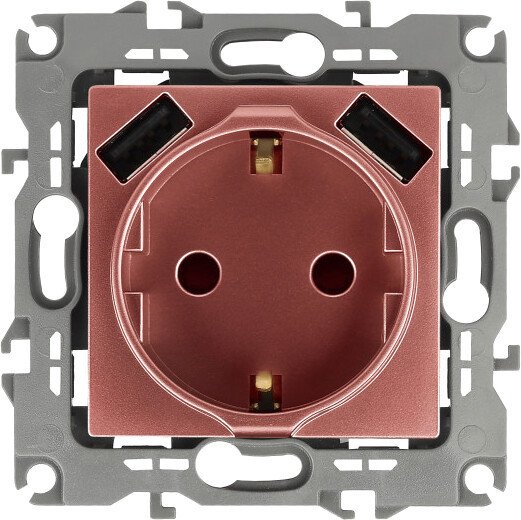 

Розетка USB ЭРА 12-4109-14 Б0047848 (медь)
