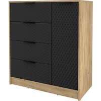 Тумба Интерлиния Концепт КТ-Т90 Техно (дуб золотой/черный)