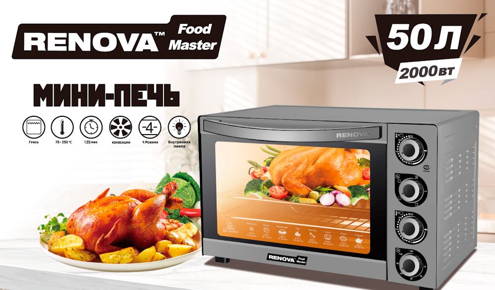 

Мини-печь Renova MO-50GFLTS1