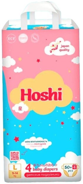 

Подгузники Hoshi Baby Diapers L (54 шт)