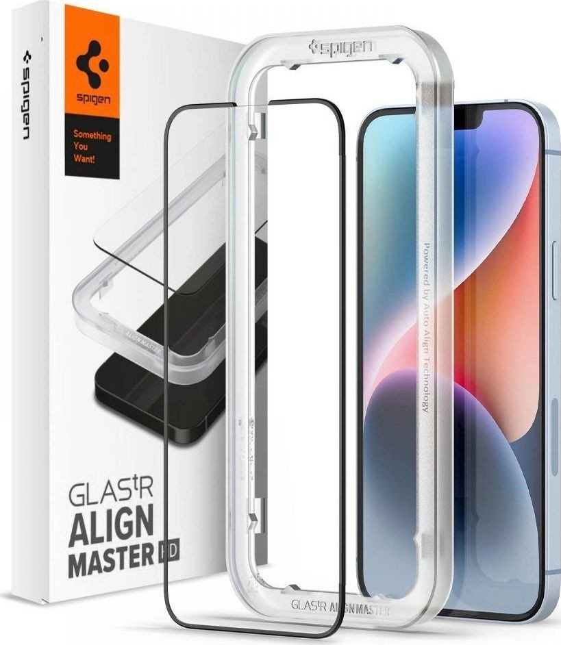 

Защитное стекло Spigen ALM Glas FC для iPhone 14/13 Pro/13 AGL03725