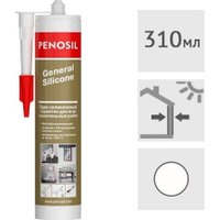 Герметик Penosil General Silicone нейтральный белый 310 мл