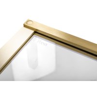 Душевая дверь Rea Hugo 100 (золотой/прозрачное стекло)