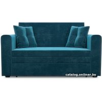 Диван Мебель-АРС Санта (бархат сине-зеленый Star Velvet 43 Black Green)