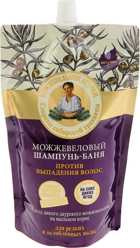 

Шампунь Рецепты бабушки Агафьи Можжевеловый против выпадения волос 500 мл