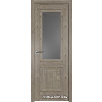 Межкомнатная дверь ProfilDoors 2.88XN L 70x200 (каштан темный, стекло графит)