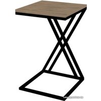 Приставной столик TMB Loft Детройт ЛДСП 400x400 (дуб денвер трюфель)