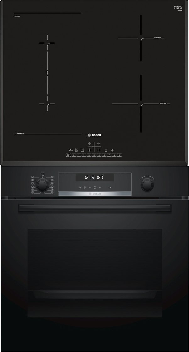

Комплект встраиваемой техники Bosch HBA578BB0 + PVS651FB5E