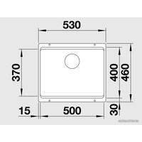 Кухонная мойка Blanco Etagon 500-U Silgranit (антрацит) [522227]