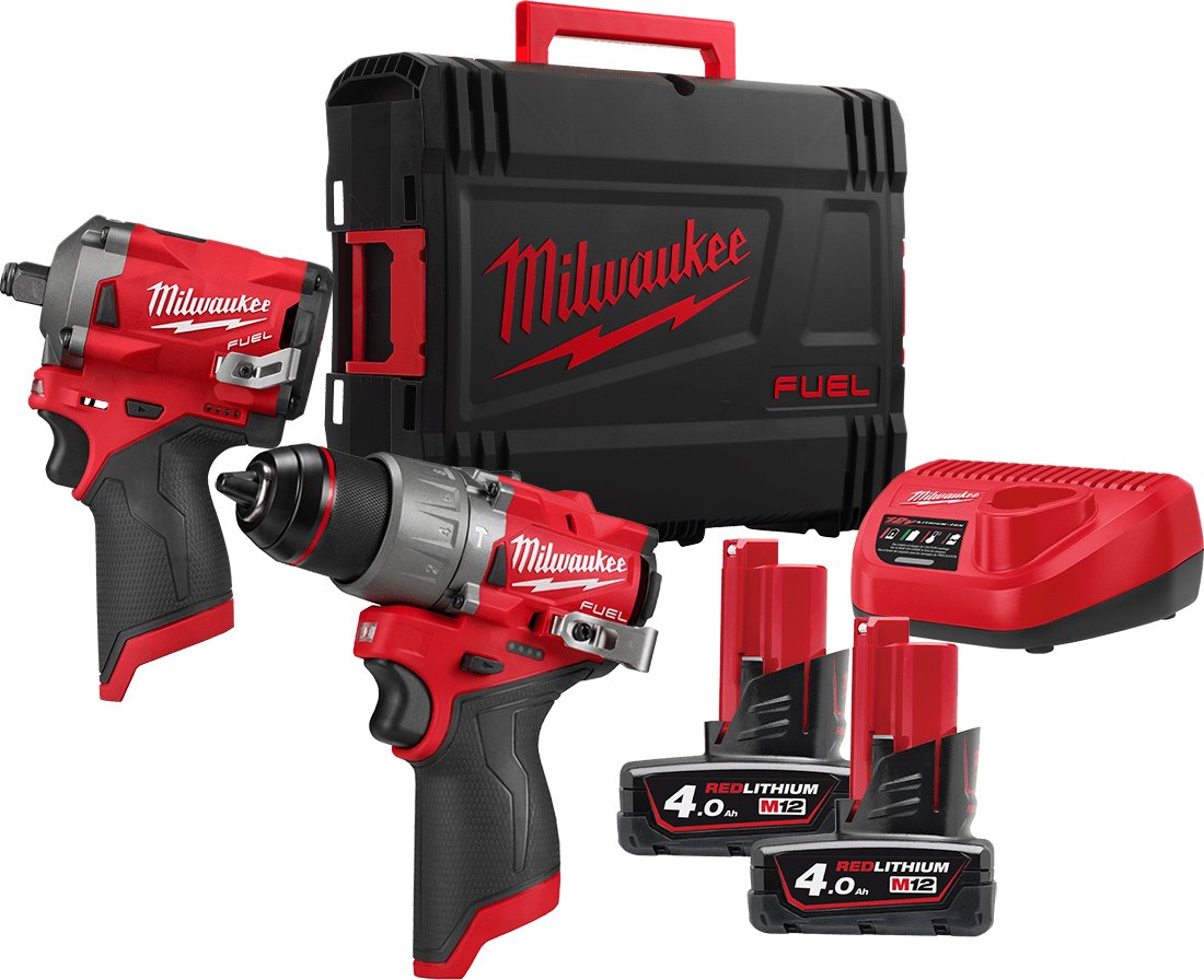 

Milwaukee M12 FUEL M12FPP2H2-402XEU 4933492512 (шуруповерт, гайковерт, 2 АКБ, кейс)