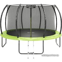 Батут Atlas Sport 374 см - 12ft Master (с лестницей, зеленый)