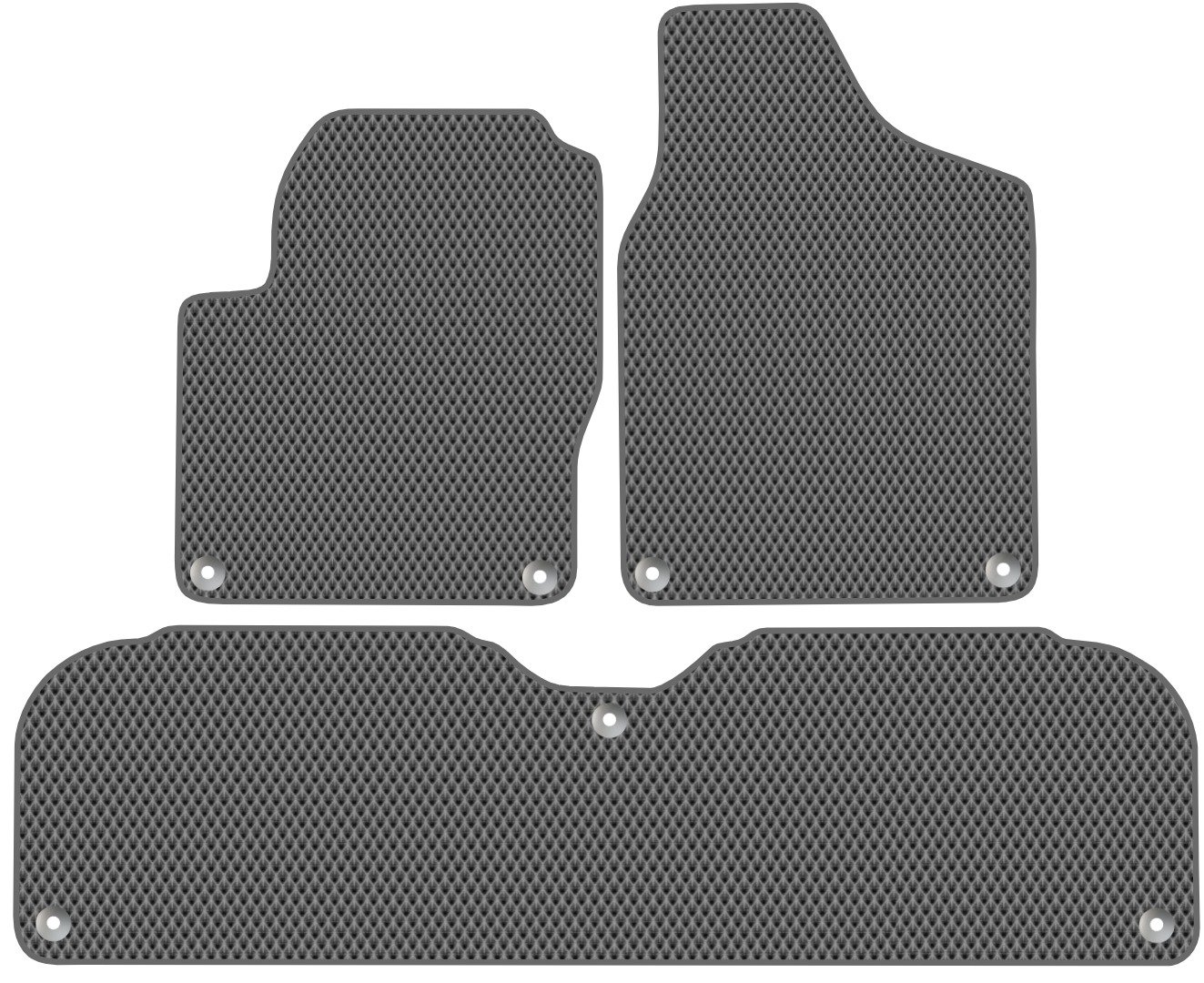 

Комплект ковриков для авто Alicosta Volkswagen Sharan II (минивэн / 7N1) 2010 - 2015 (серый, ромб)