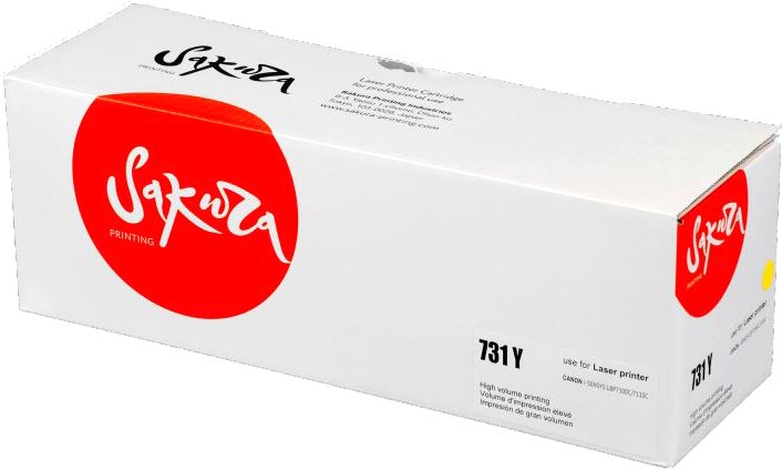 

Картридж Sakura Printing SA731Y (аналог Canon 731Y 6269B002)