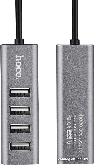 USB-хаб Hoco HB1 (серый)