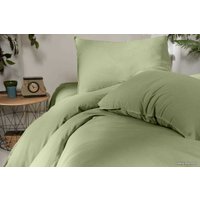 1.5-спальный комплект постельного белья Arya Natural Stone Washed 8680943227263 (зеленый)