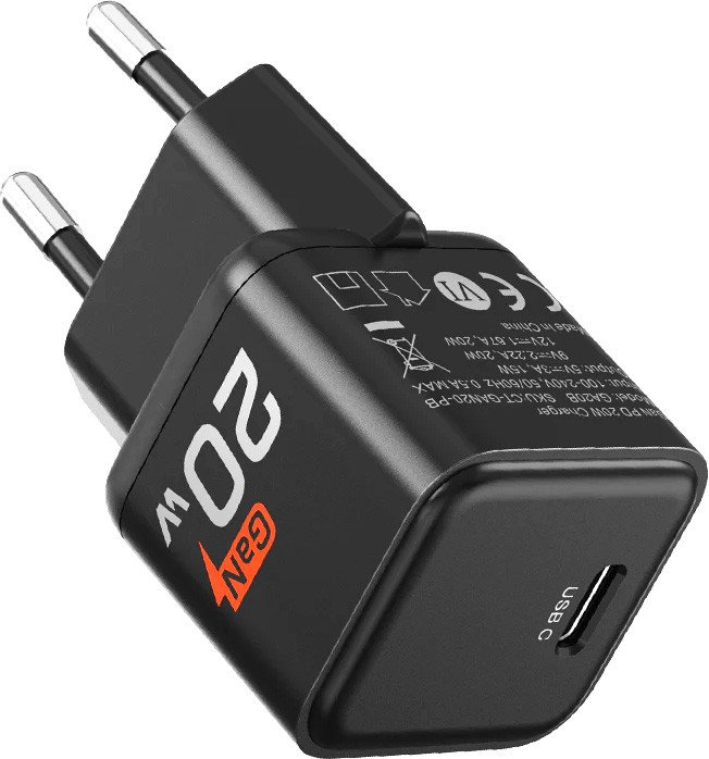 Сетевое зарядное Cabletime GA20B (черный)
