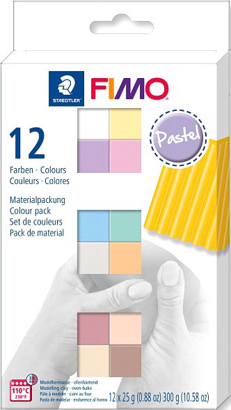 

Полимерная глина Fimo Soft Pastel Colours 8023 C12-3 (12x25 г)