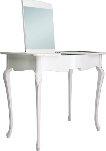 Туалетный столик с зеркалом ГрандМодерн Неоклассика 85.5x50x75 (белый)