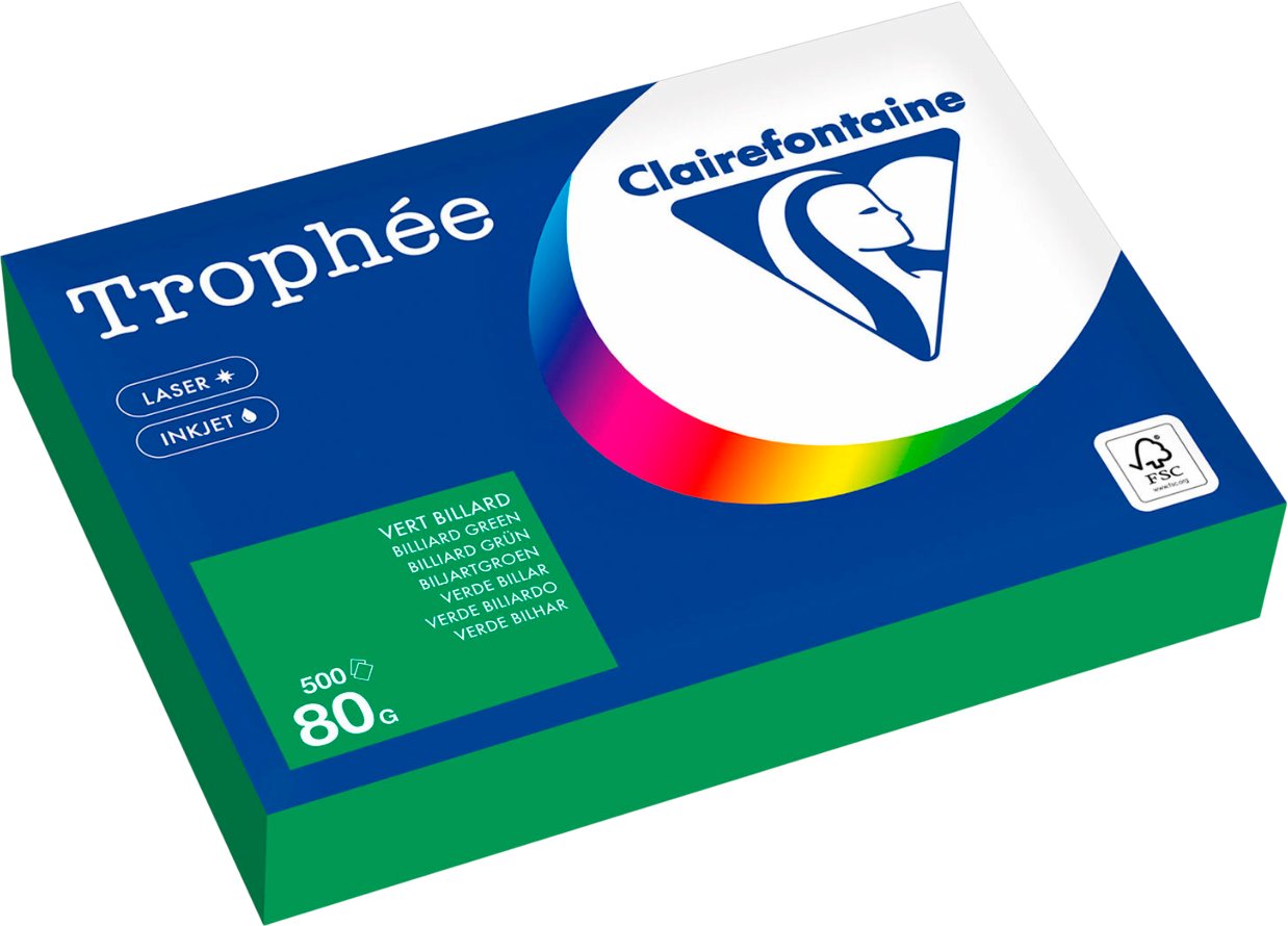Офисная бумага Clairefontaine А4 80г/м2 1991C (500л, травяной)