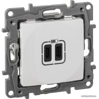 Розетка Type-C Legrand Etika 672235 (белый)