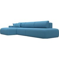 Угловой диван Лига диванов Лига-036 НПБ Модерн Лонг левый 125471L (рогожка амур голубой)