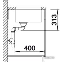 Кухонная мойка Blanco Subline 400-U (белый)