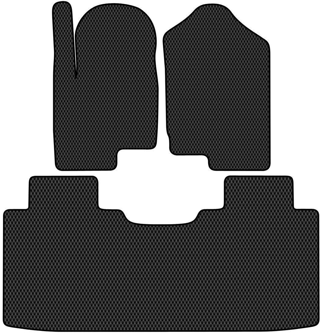 

Комплект ковриков для авто Alicosta Foton Mars 9 I (пикап) 2023 - Н.В. задний цельный (черный, ромб)