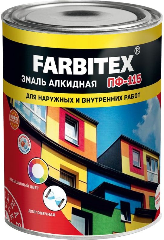 

Эмаль Farbitex ПФ-115 0.8 кг (персиковый)