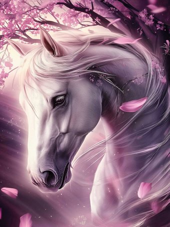 Феникс+ Лошадь и сакура 70809