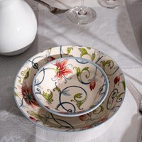 Тарелка глубокая Grace By Tudor England Botanical Spiral GR04-20.3SPL