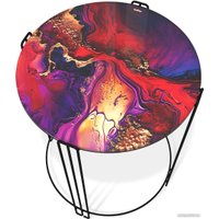 Журнальный столик Sheffilton SHT-CT53 (амарантовый/черный муар)