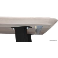 Кухонный стол ОКА Майон 130x80x74 (дуб беленый/черный)