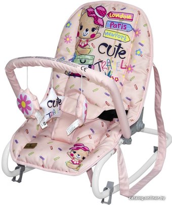 Шезлонг Lorelli Top Relax 2020 Pink Travelling
